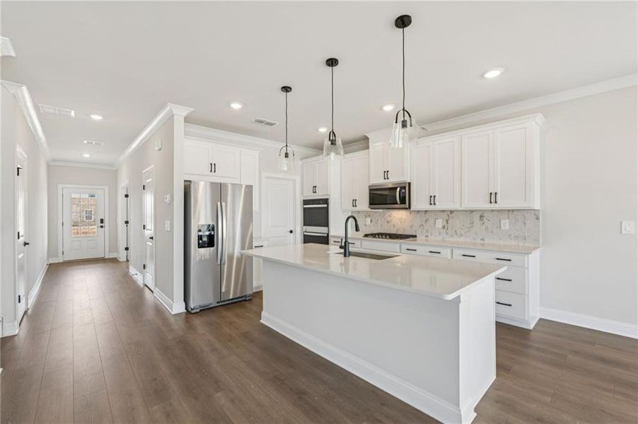 Furnished interior view inside a new home in River Pointe, Monroe (Image 7).