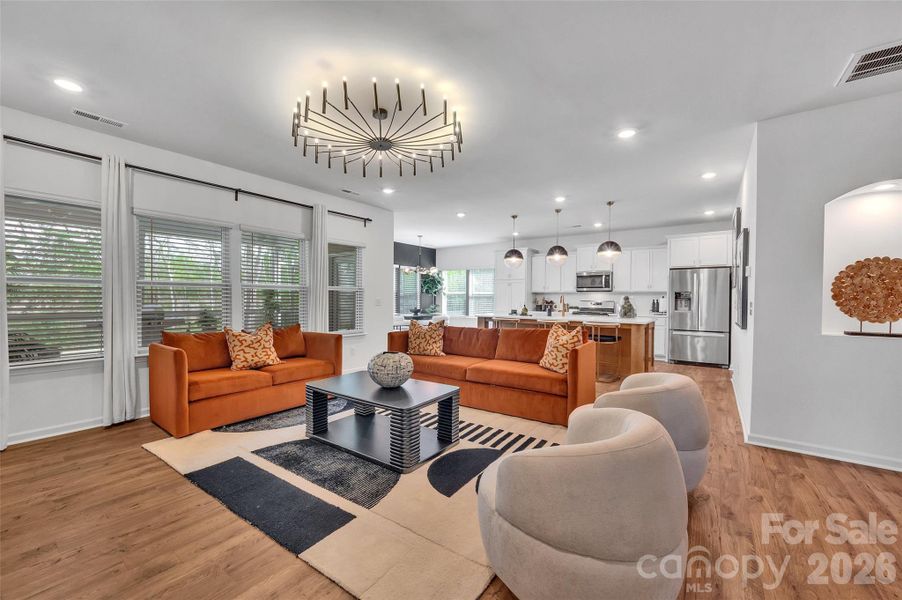 Furnished interior view inside a new home in , Monroe (Image 7).