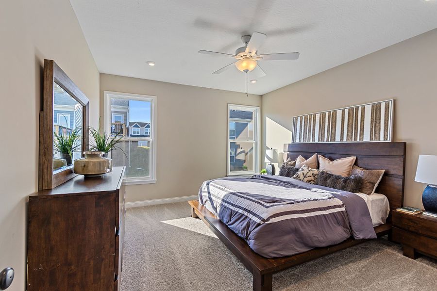 Representative furnished interior of a home built from the Edenton by Fischer Homes in Easton Park, Dallas (Image 14).