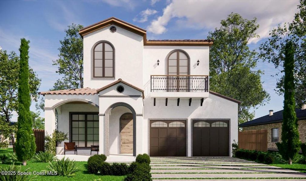 Front exterior of a new home in , Winter Park, FL, highlighting curb appeal (Image 26). Front exterior of a new home in , Winter Park, FL, highlighting curb appeal (Image 26).