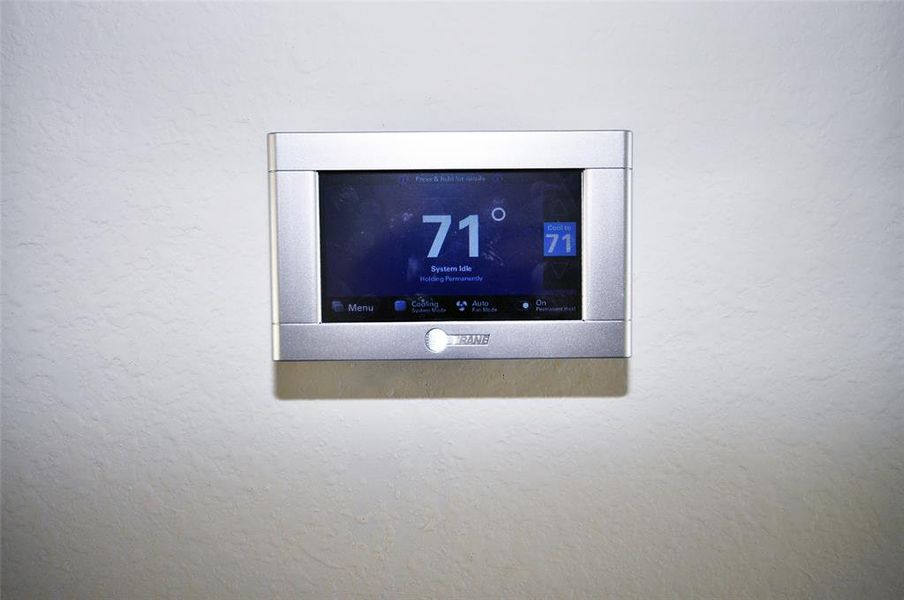 Trane smart thermostat.