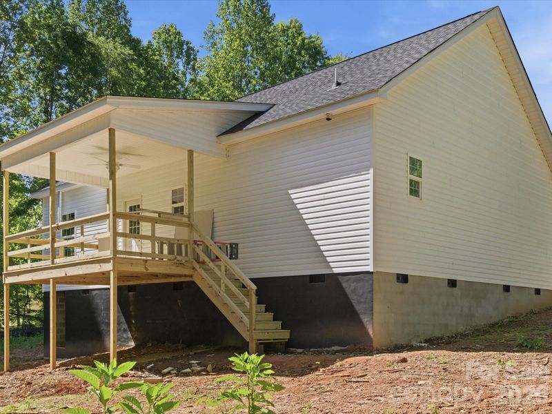 Exterior details and patio area of a home in , Clover (Image 13).