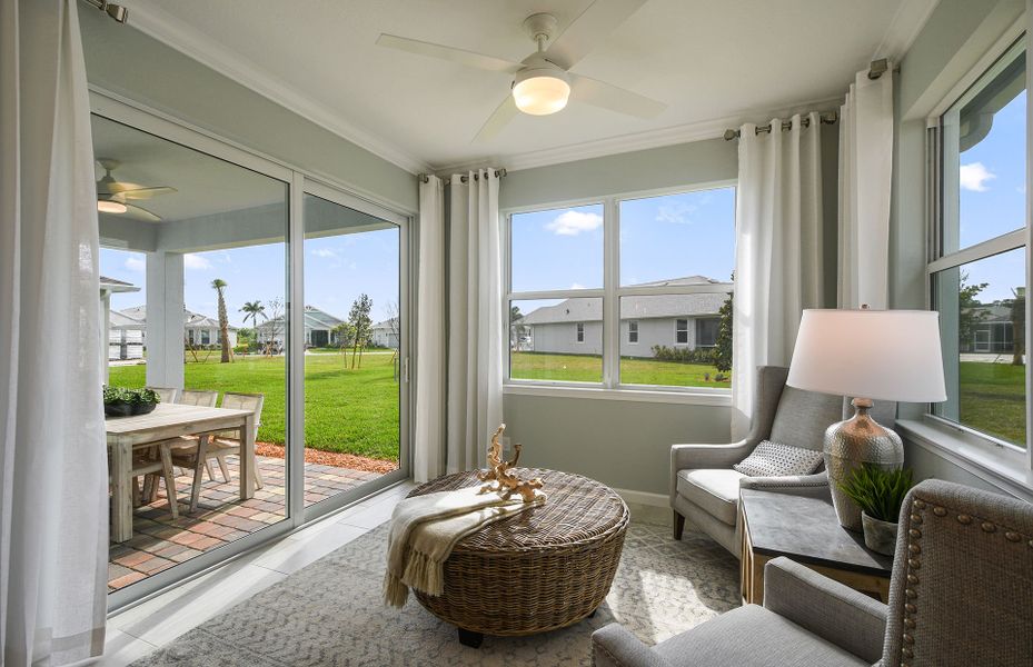 Furnished interior view inside a new home in Crescent Cove, Myrtle Beach (Image 7).
