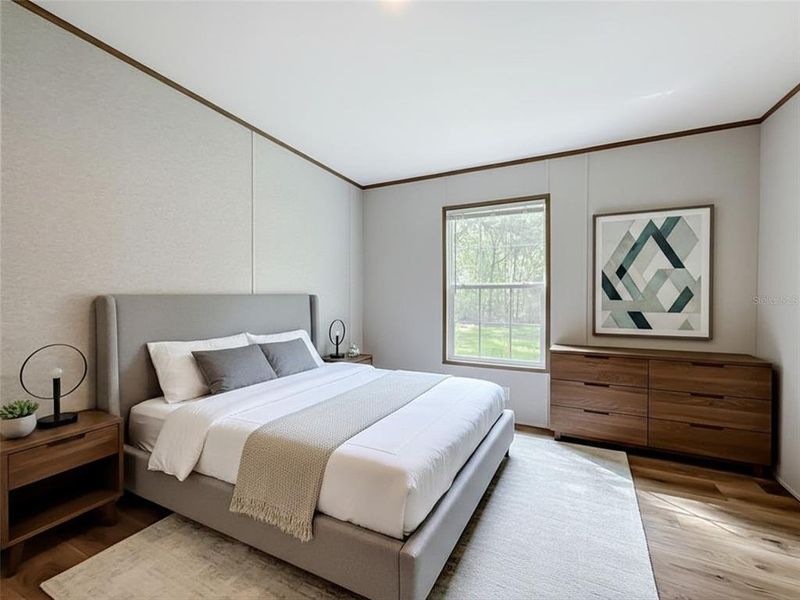 Furnished interior view inside a new home in , Satsuma (Image 14).