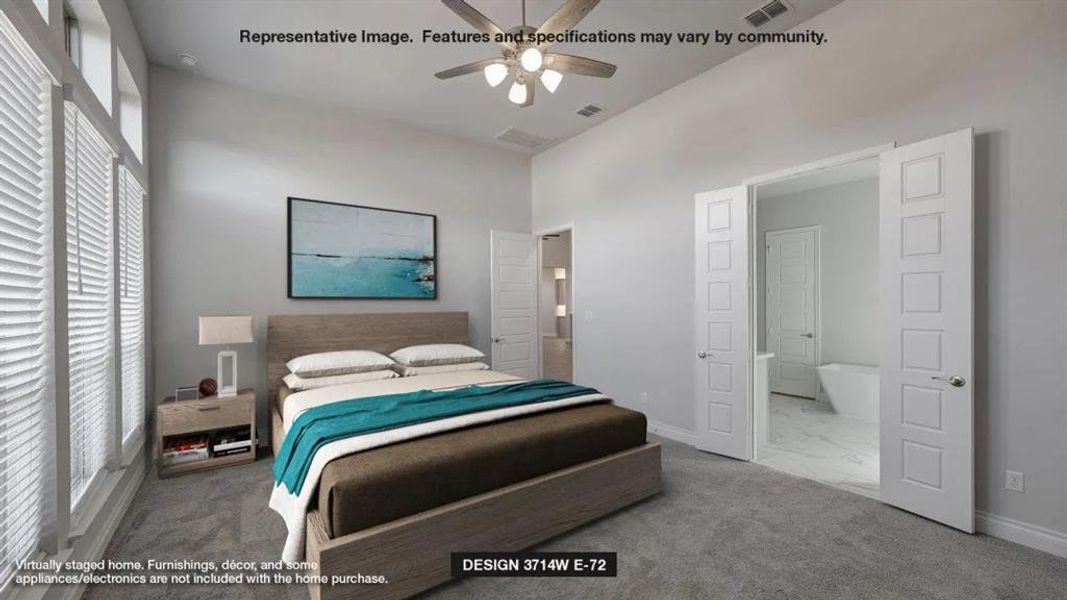 Furnished interior view inside a new home in Ventana 70', Fort Worth (Image 3).