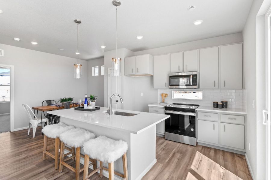 Furnished interior view inside a new home in Green Valley Ranch, Aurora (Image 14).