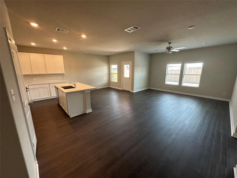 Open Concept Family Room/Casual Dining/Kitchen