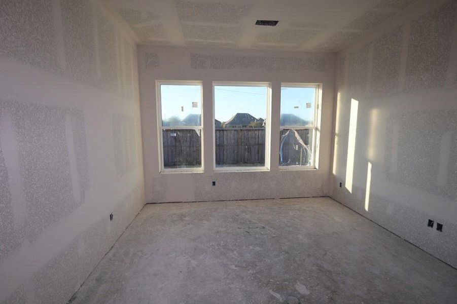 In-progress construction of a new home in Riceland 50’ Front Load Homesites, Mont Belvieu, TX (Image 5).