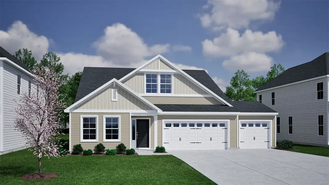 Representative exterior photo of a completed home built from the Lanier - Genesis Value Collection by Mungo Homes in Fairfield Place East and West, Chesnee, SC (Image 18). Representative exterior photo of a completed home built from the Lanier - Genesis Value Collection by Mungo Homes in Fairfield Place East and West, Chesnee, SC (Image 18).