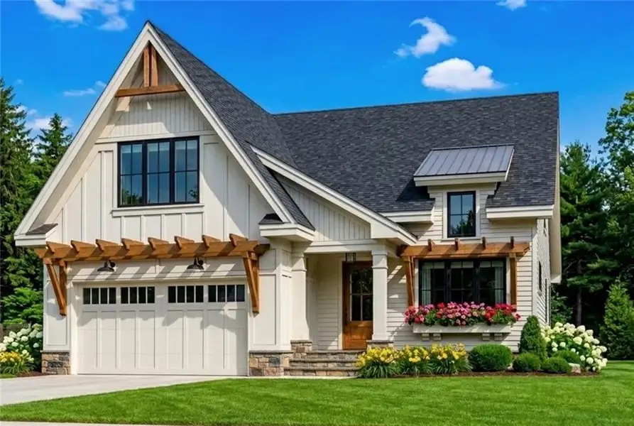 Front exterior of a new home in , Carrollton, GA, highlighting curb appeal (Image 1). Front exterior of a new home in , Carrollton, GA, highlighting curb appeal (Image 1).