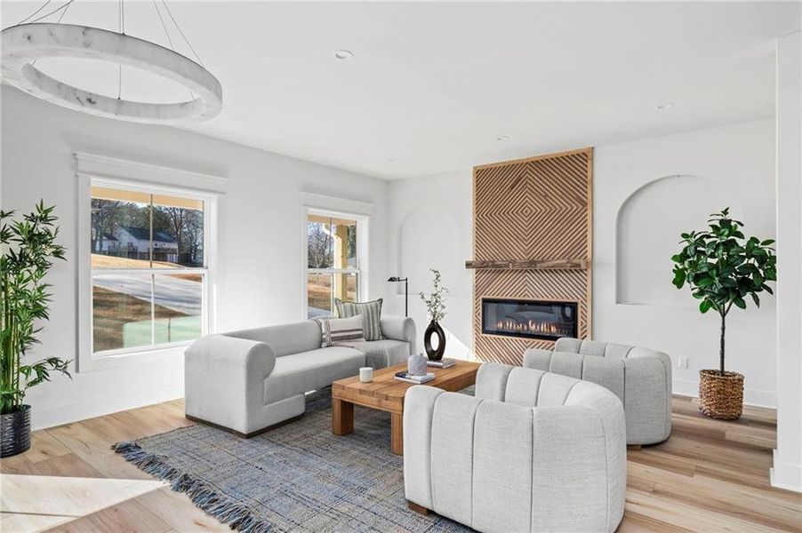 Furnished interior view inside a new home in , Duluth (Image 6).