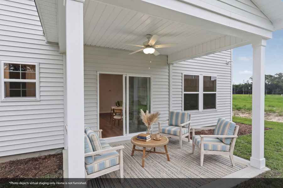 Exterior details and patio area of a home in Jordan Grove, Conway (Image 3).