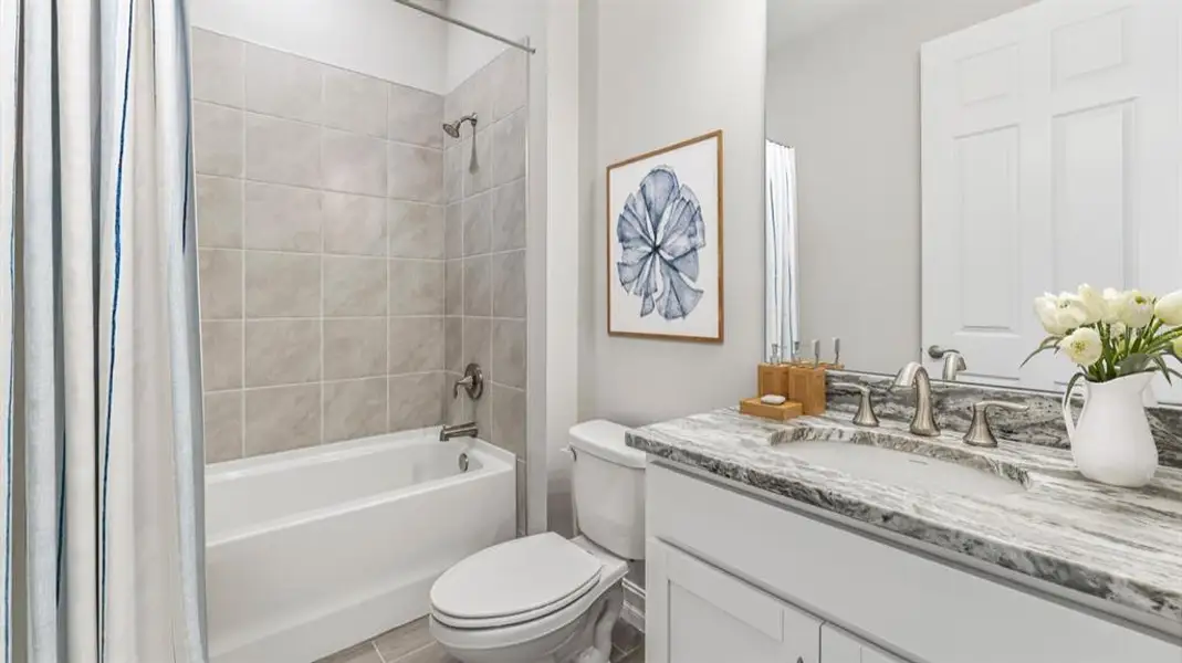 Furnished interior view inside a new home in Coral Lakes - Tradition & Express, Punta Gorda (Image 6).