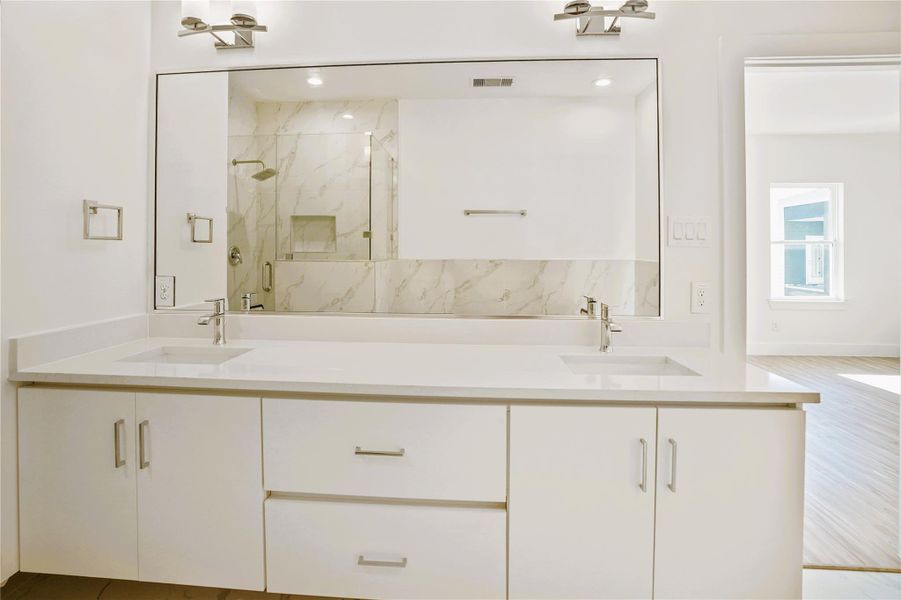 Furnished interior view inside a new home in , Houston (Image 27).