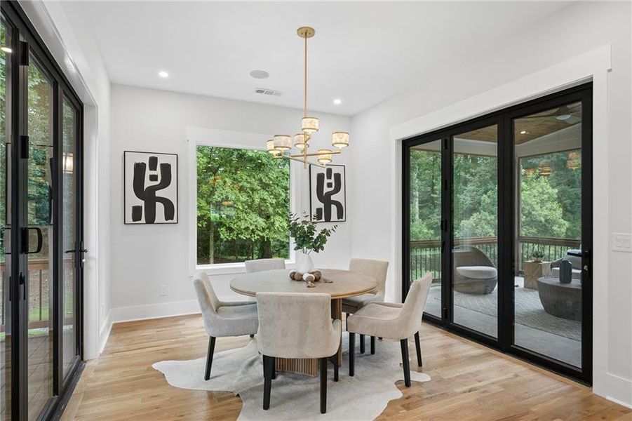 Furnished interior view inside a new home in , Atlanta (Image 21).