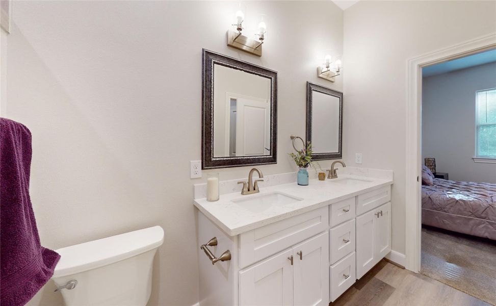 Furnished interior view inside a new home in , The Woodlands (Image 13).