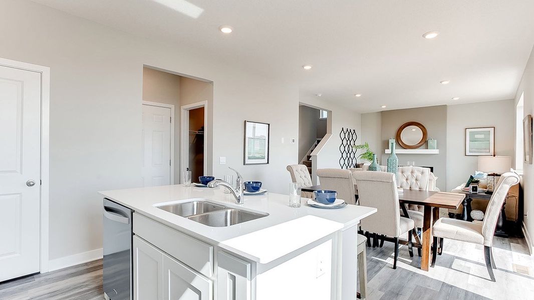 Representative furnished interior of a home built from the The Sienna by D.R. Horton in Thornton Townes, Raleigh (Image 10).