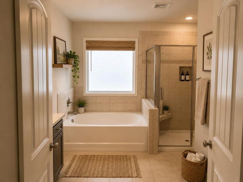 Furnished interior view inside a new home in , Cumming (Image 7).