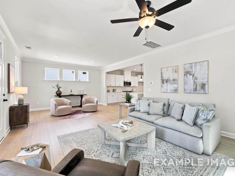 Furnished interior view inside a new home in Forestville Yard, Knightdale (Image 10).