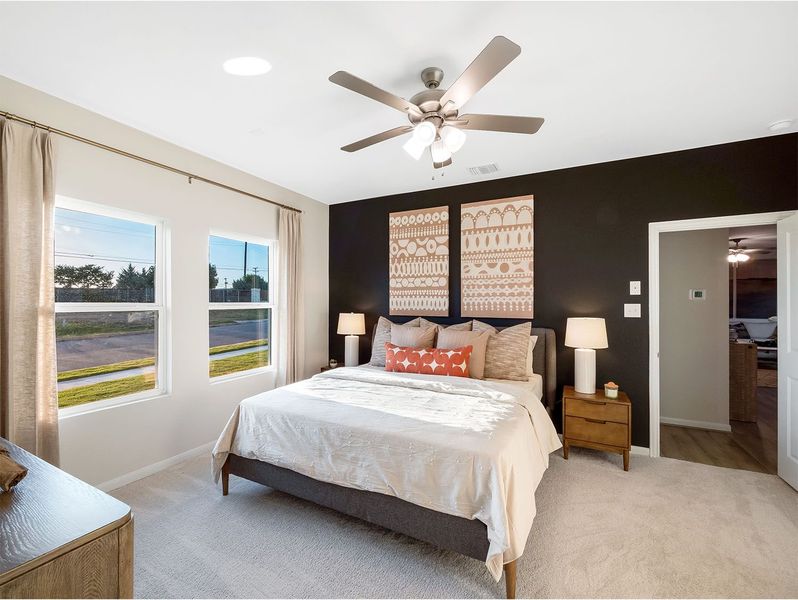 Representative furnished interior of a home built from the Pecan by CastleRock Communities in Chasin Heights, Converse (Image 14). Representative furnished interior of a home built from the Pecan by CastleRock Communities in Chasin Heights, Converse (Image 14).