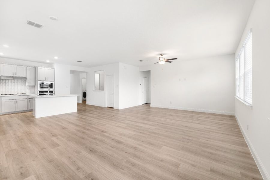 Representative unfurnished interior of a home built from the Rayburn by Taylor Morrison in Madero 50s, Fort Worth (Image 8). Representative unfurnished interior of a home built from the Rayburn by Taylor Morrison in Madero 50s, Fort Worth (Image 8).