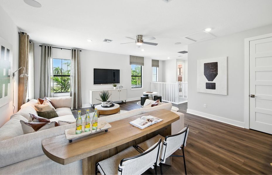 Furnished interior view inside a new home in The Reserve at Eastpointe, Palm Beach Gardens (Image 21).