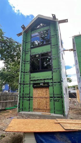 In-progress construction of a new home in , Austin, TX (Image 16).