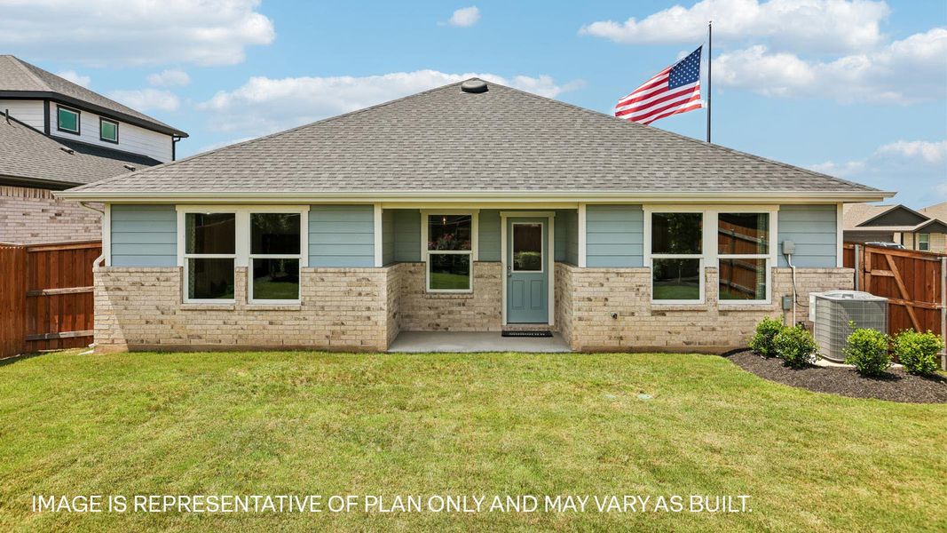 Representative exterior details of a home built from the The Denton by D.R. Horton in Thunder Rock, Marble Falls (Image 29). Representative exterior details of a home built from the The Denton by D.R. Horton in Thunder Rock, Marble Falls (Image 29).