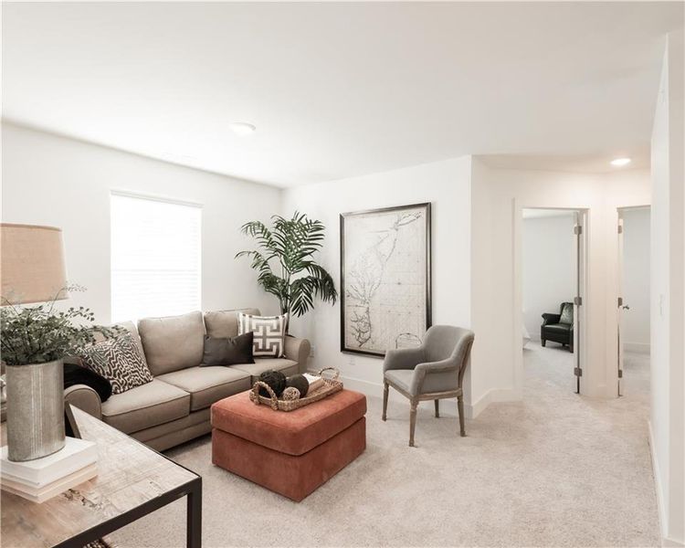 Furnished interior view inside a new home in Tribute, Hoschton (Image 13).