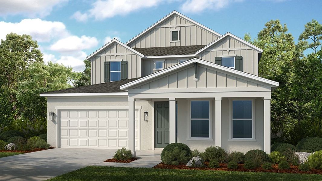 Representative exterior photo of a completed home built from the Tybee by Taylor Morrison in Firethorn, Parrish, FL (Image 6).