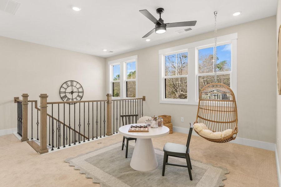 Furnished interior view inside a new home in Yellow House Landing, Charleston (Image 14). Furnished interior view inside a new home in Yellow House Landing, Charleston (Image 14).