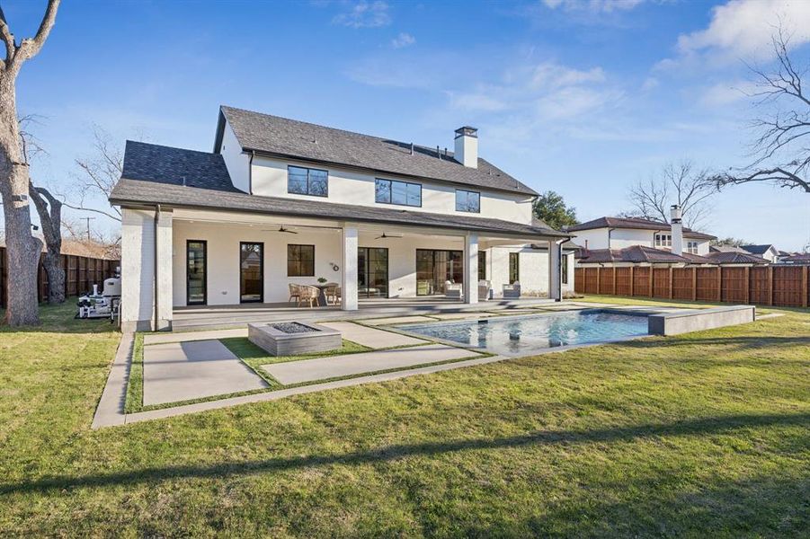 Exterior details and patio area of a home in , Dallas (Image 28).