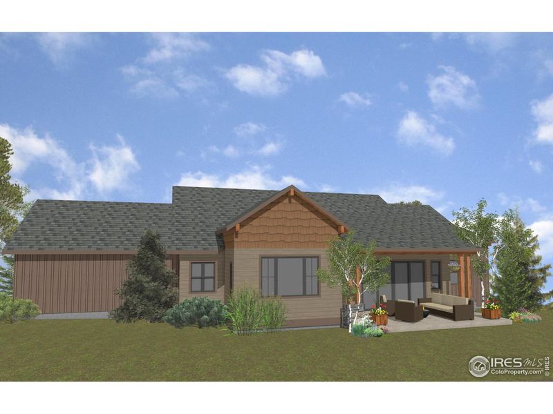 Exterior rendering of this home design in , Estes Park, CO (Image 3).