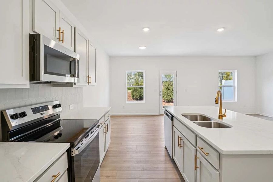 Kitchen featuring Serene Collection Finishes Kitchen featuring Serene Collection Finishes