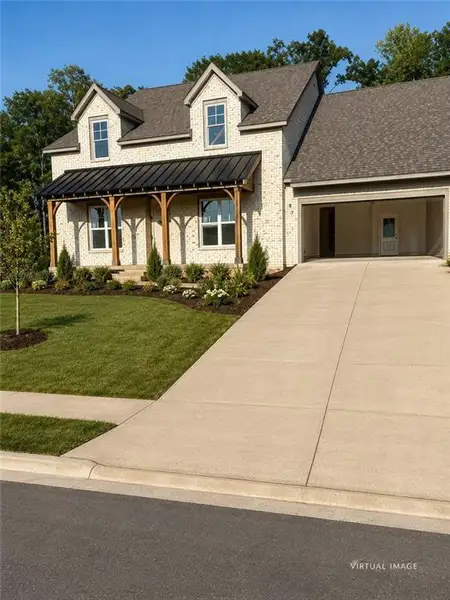 Front exterior of a new home in , Cumming, GA, highlighting curb appeal (Image 2). Front exterior of a new home in , Cumming, GA, highlighting curb appeal (Image 2).