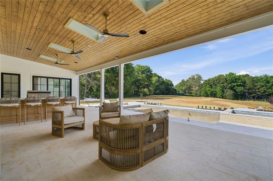 Exterior details and patio area of a home in , Canton (Image 3).