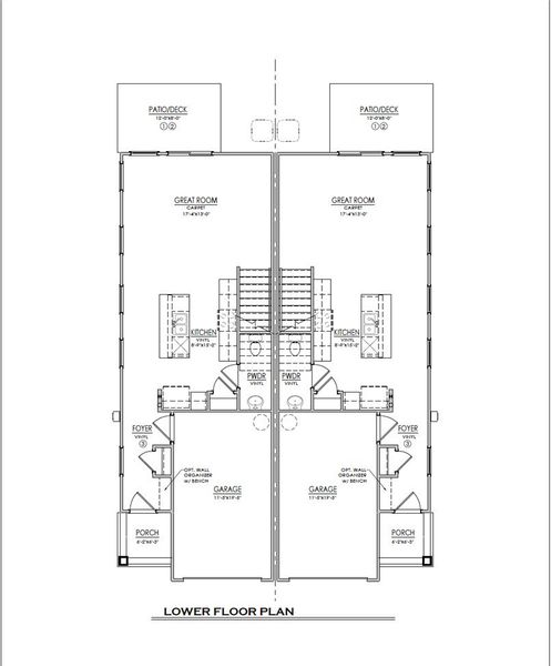 2D floor plan layout of this home in Champions Village at Cherry Hill, Pendleton, SC (Image 3).