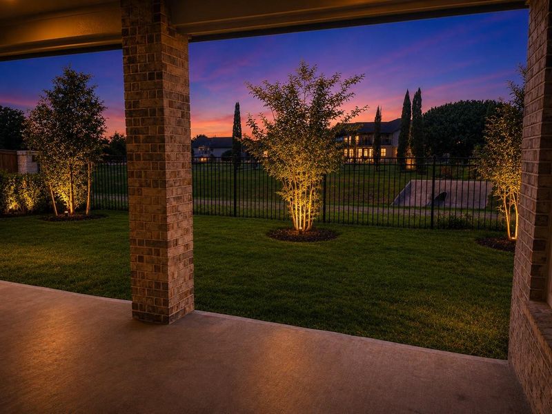 Exterior details and patio area of a home in , Cypress (Image 4).