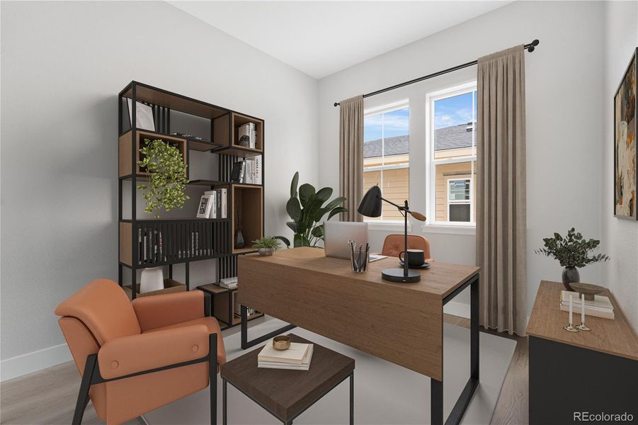 Furnished interior view inside a new home in Retreat at The Canyons, Castle Pines (Image 13).