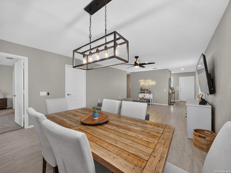 Furnished interior view inside a new home in Mission del Lago, San Antonio (Image 10).