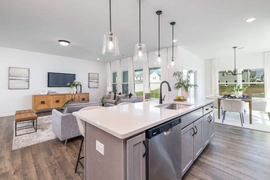 Furnished interior view inside a new home in Benson Village, Benson (Image 6). Furnished interior view inside a new home in Benson Village, Benson (Image 6).