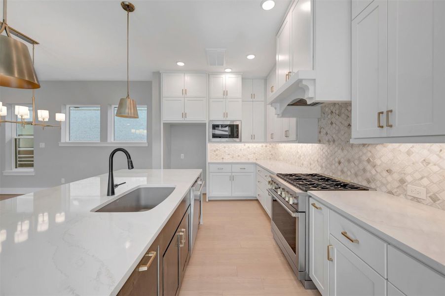Furnished interior view inside a new home in Easthaven at Bridgeland Central - Vision Collection, Cypress (Image 11).
