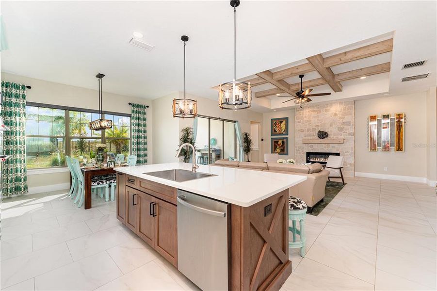 Furnished interior view inside a new home in , Auburndale (Image 13).