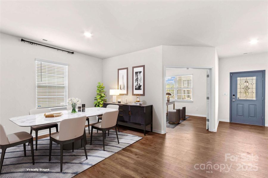 Furnished interior view inside a new home in Calvin Creek, Troutman (Image 10).