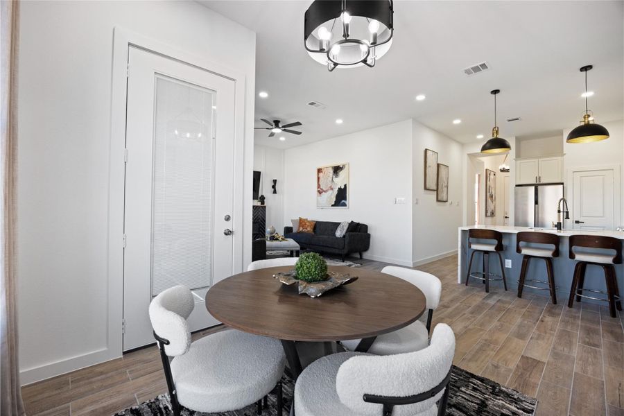 Furnished interior view inside a new home in , Cleveland (Image 5).