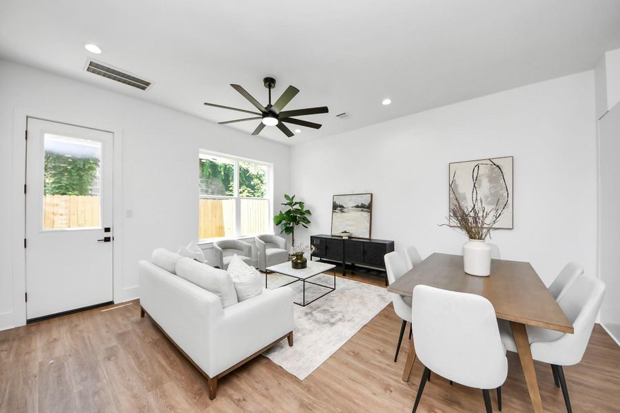 Furnished interior view inside a new home in , Houston (Image 3).