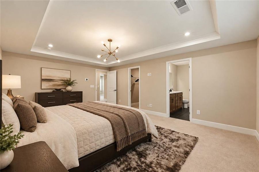 Furnished interior view inside a new home in , Atlanta (Image 33).