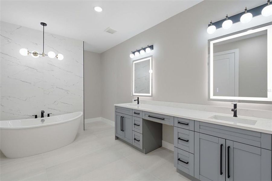 Furnished interior view inside a new home in , Cape Coral (Image 16).