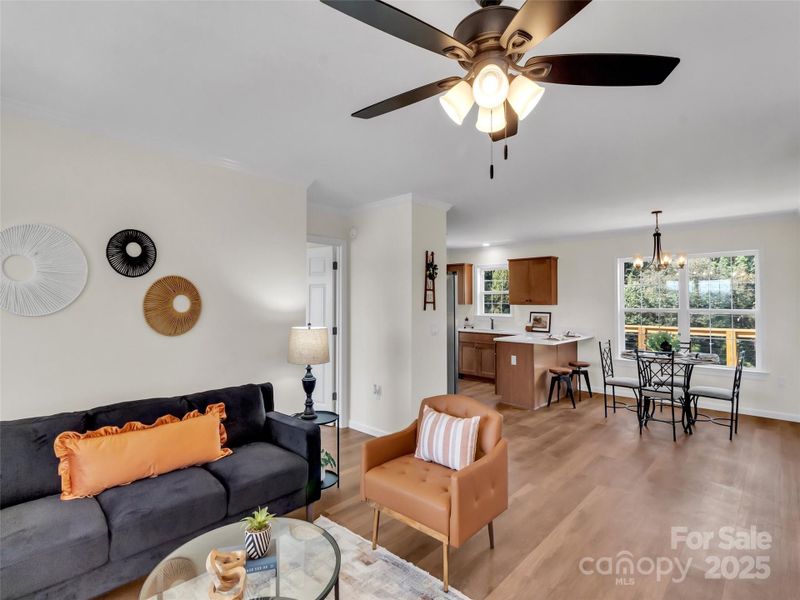 Furnished interior view inside a new home in , Canton (Image 8).