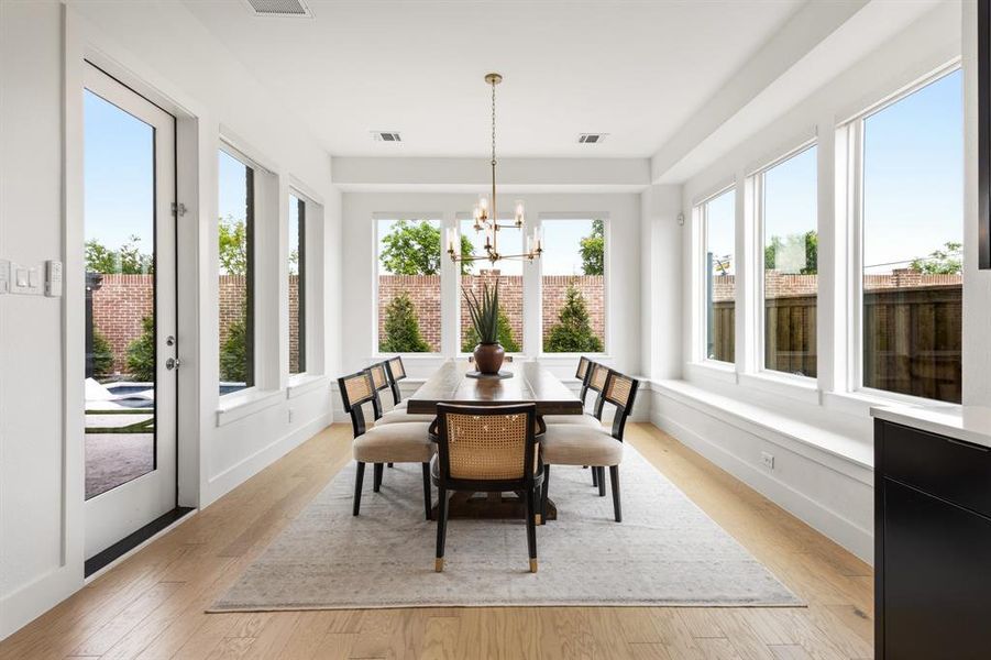 Furnished interior view inside a new home in The Reserve at Watters, Allen (Image 27).